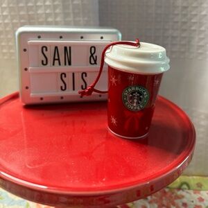 Starbucks 2004 Christmas Cup Ornament